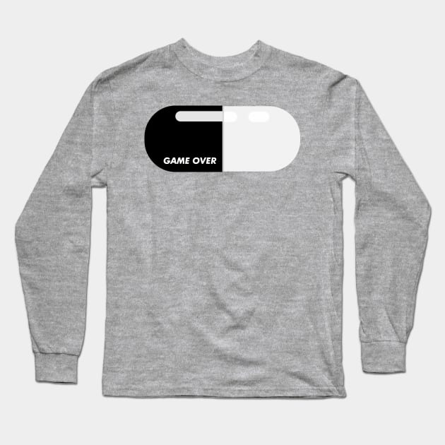 Black pilled Game over black pill capsule Long Sleeve T-Shirt by FOGSJ